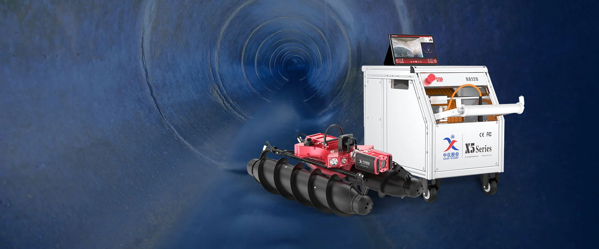 X5-HR TYPE DE VIS CRAWLER
